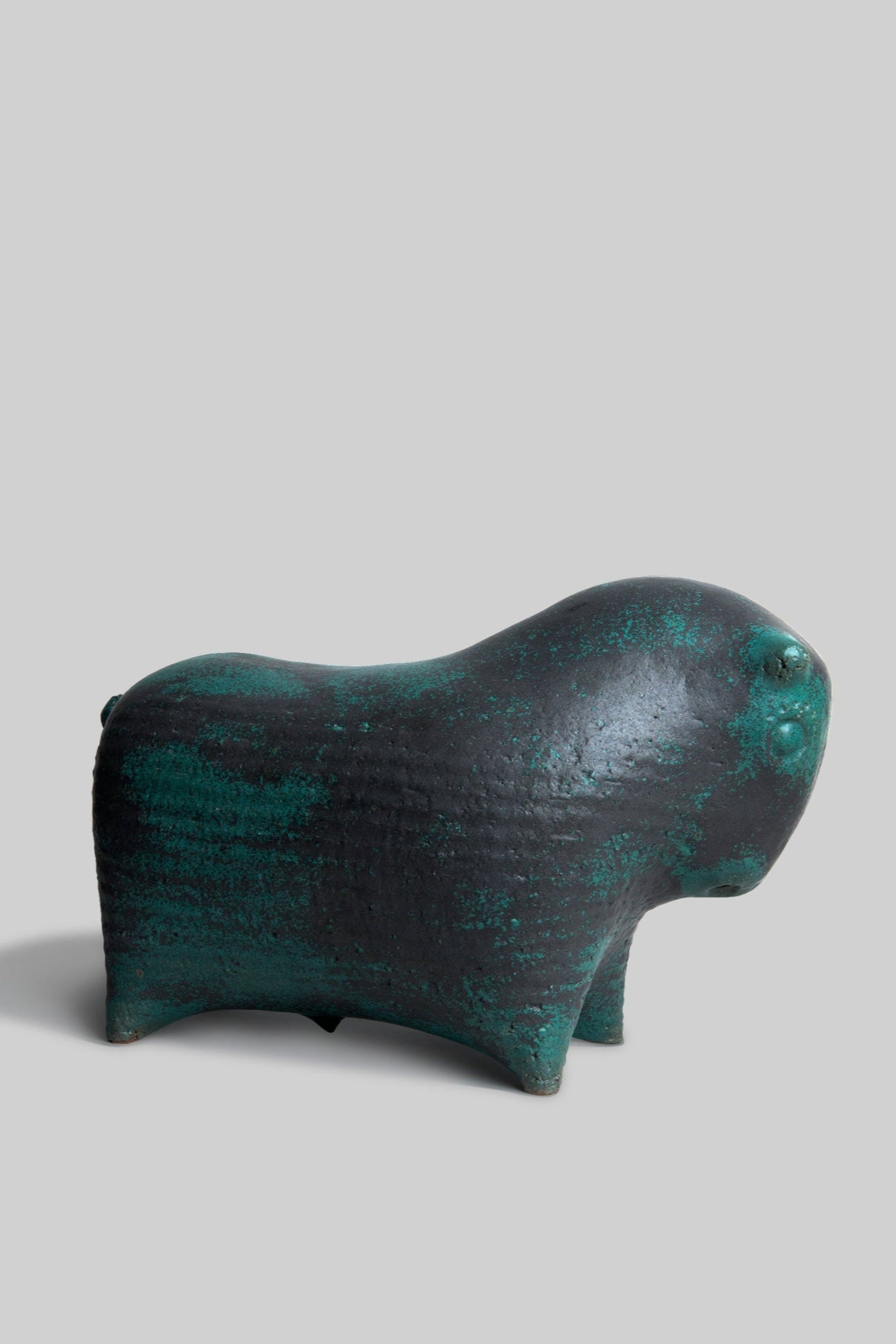 Confucius Bull No. 15 Large Stoneware Sculpture