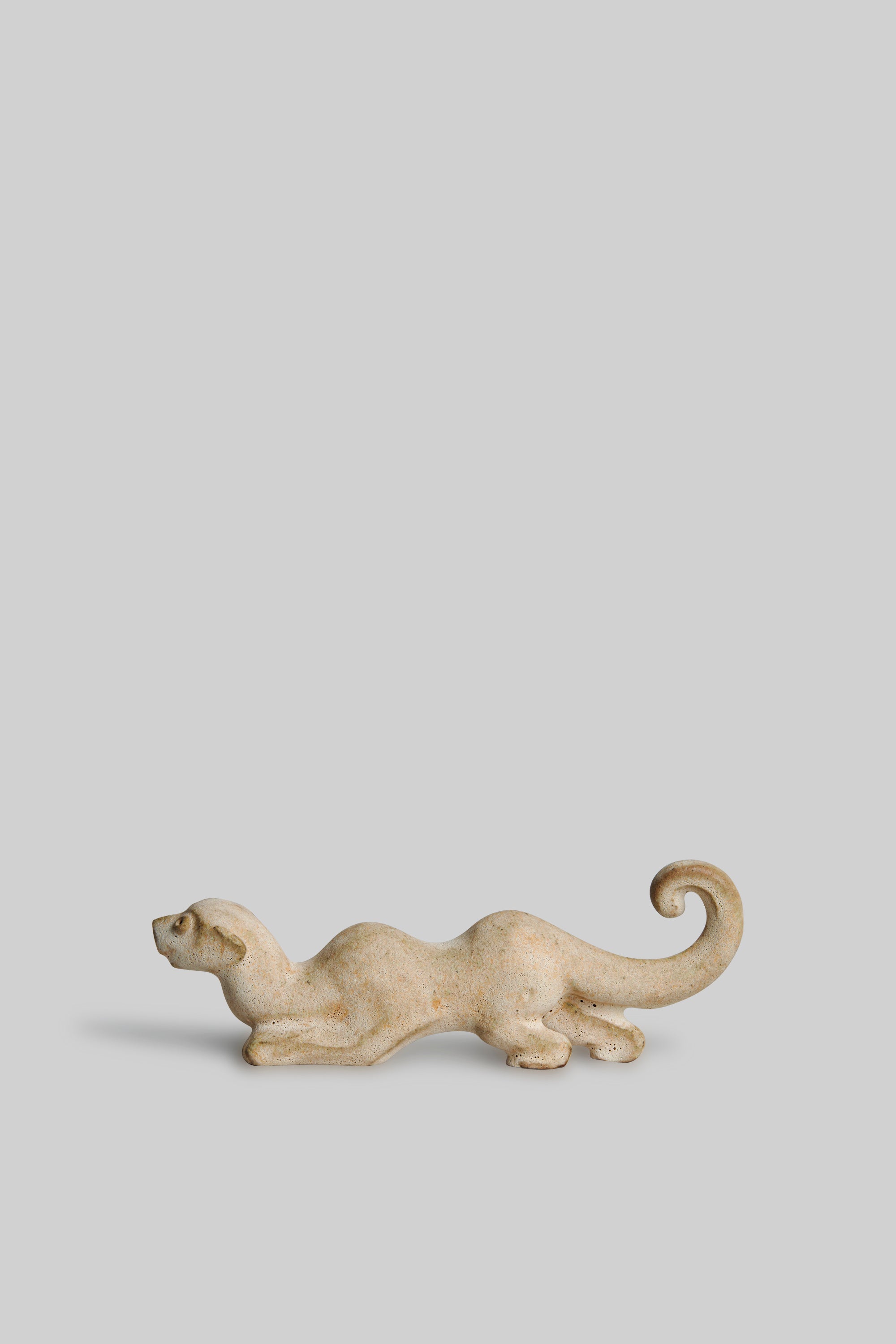 “An” Stoneware Brush Holder Paper Weight