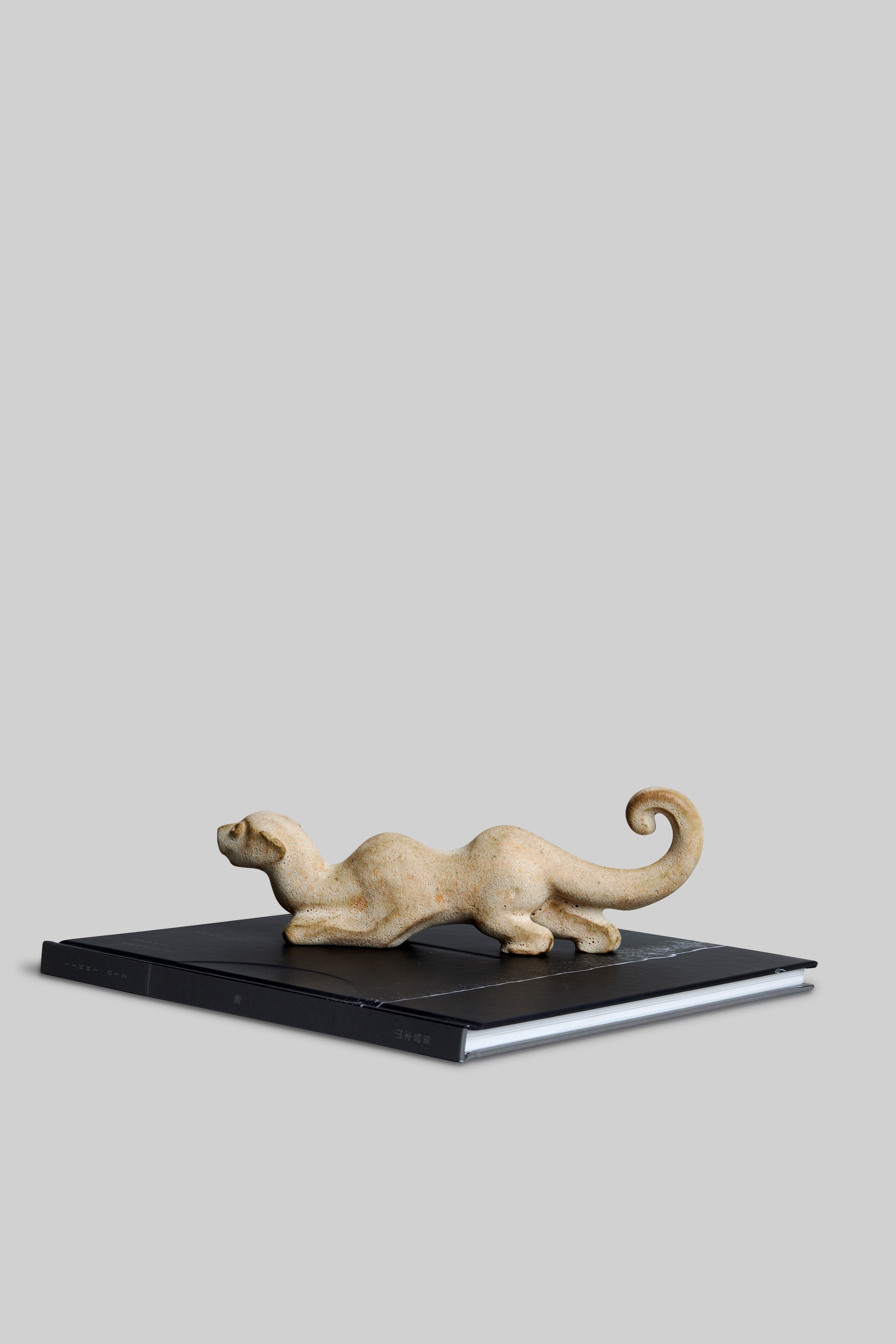 “An” Stoneware Brush Holder Paper Weight