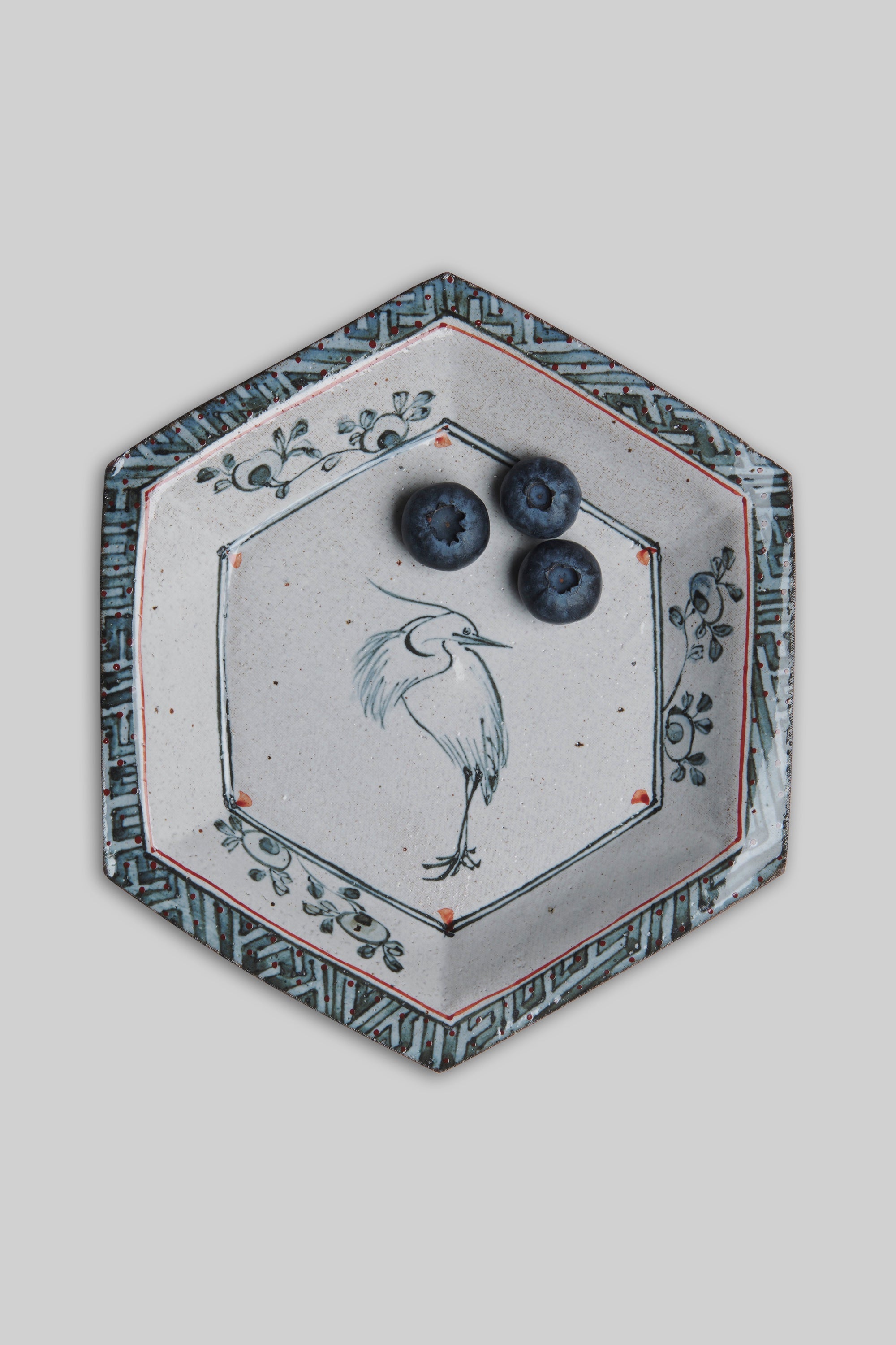 Lone Crane Ceramic Tray