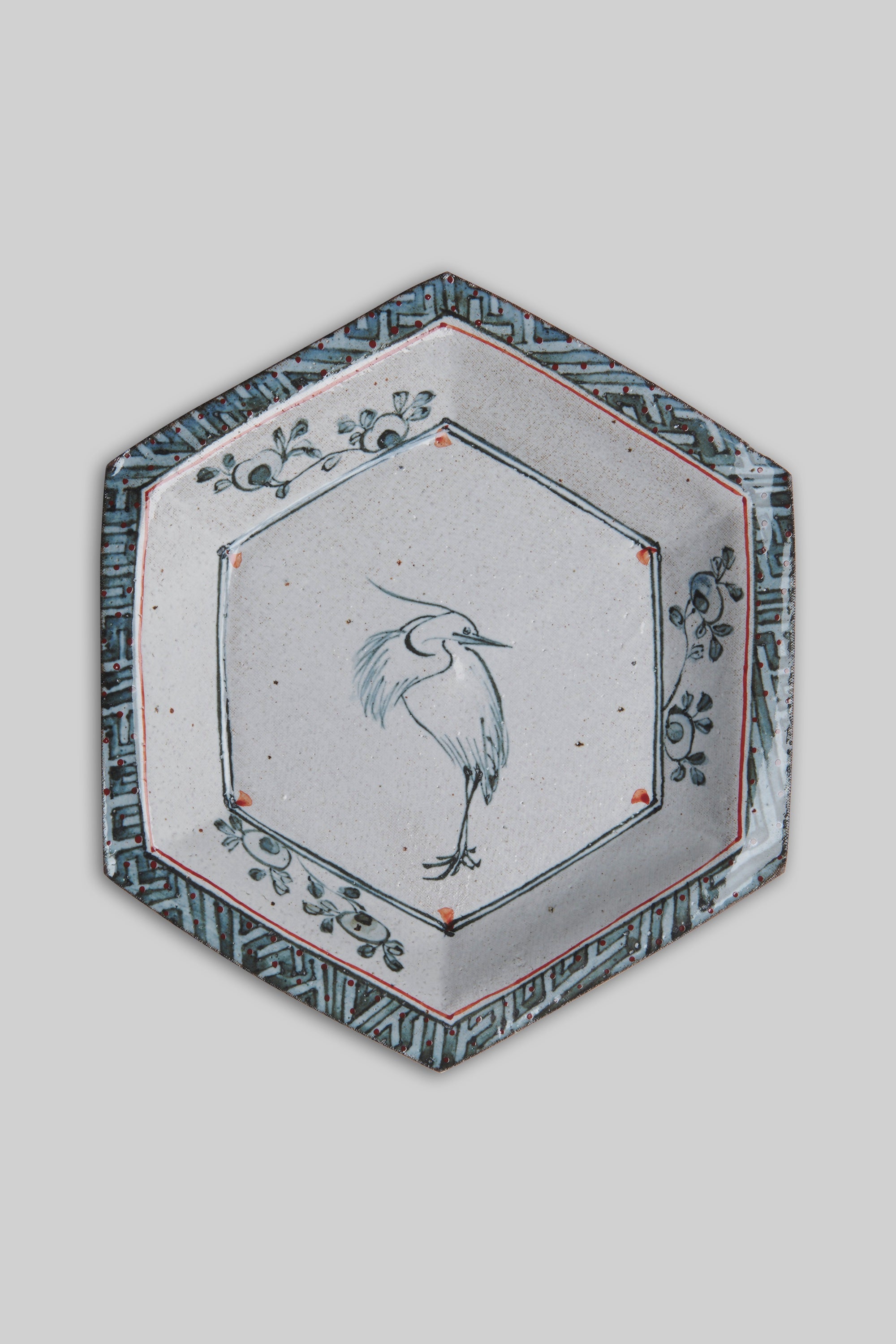 Lone Crane Ceramic Tray