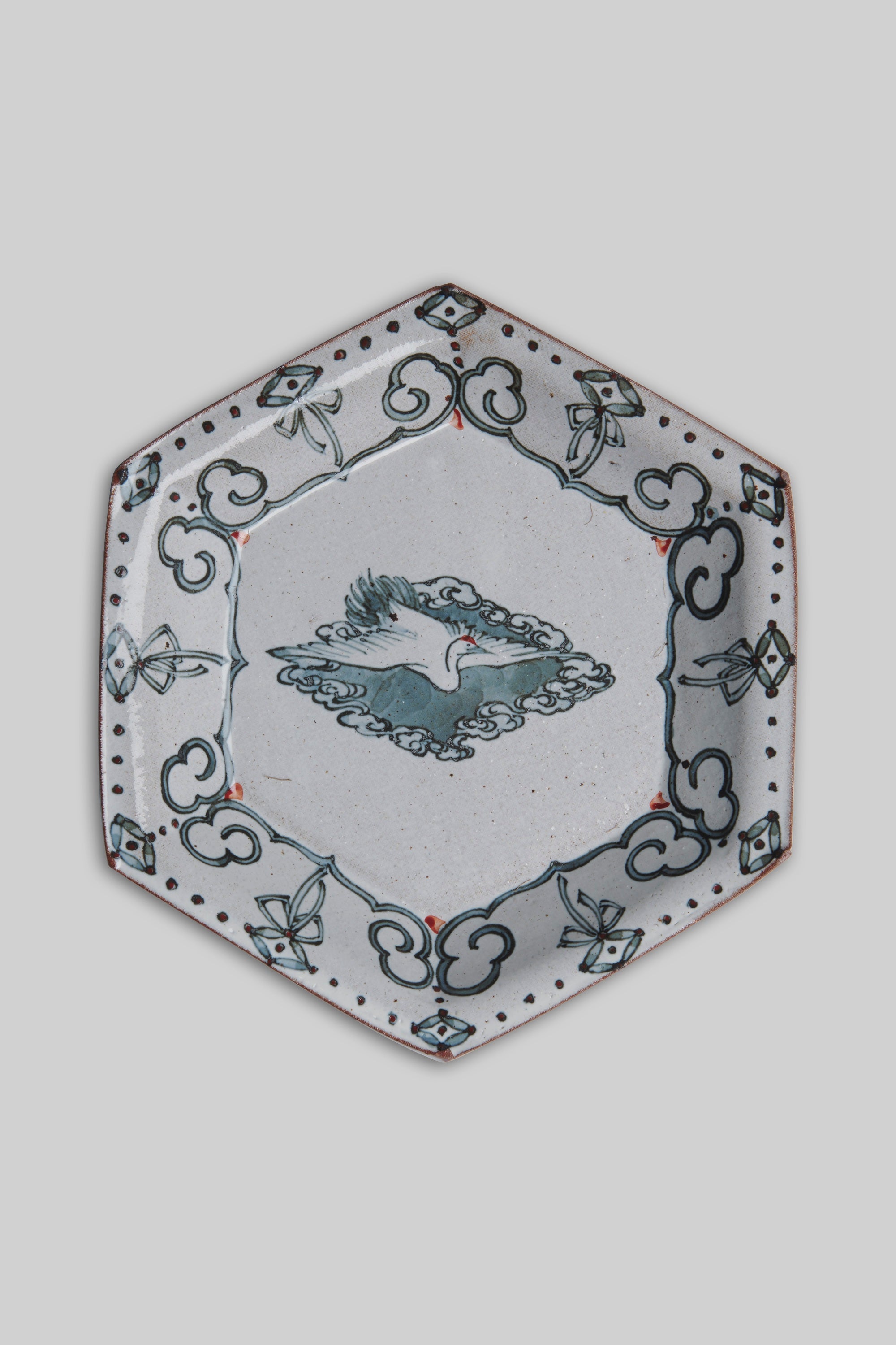 Crane in Pond Ceramic Tray