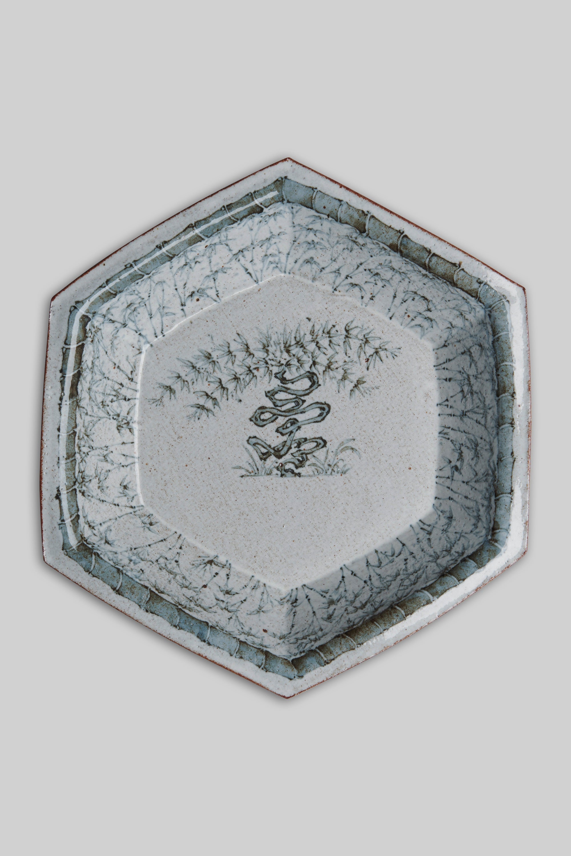 Bamboo Glade Large Ceramic Tray