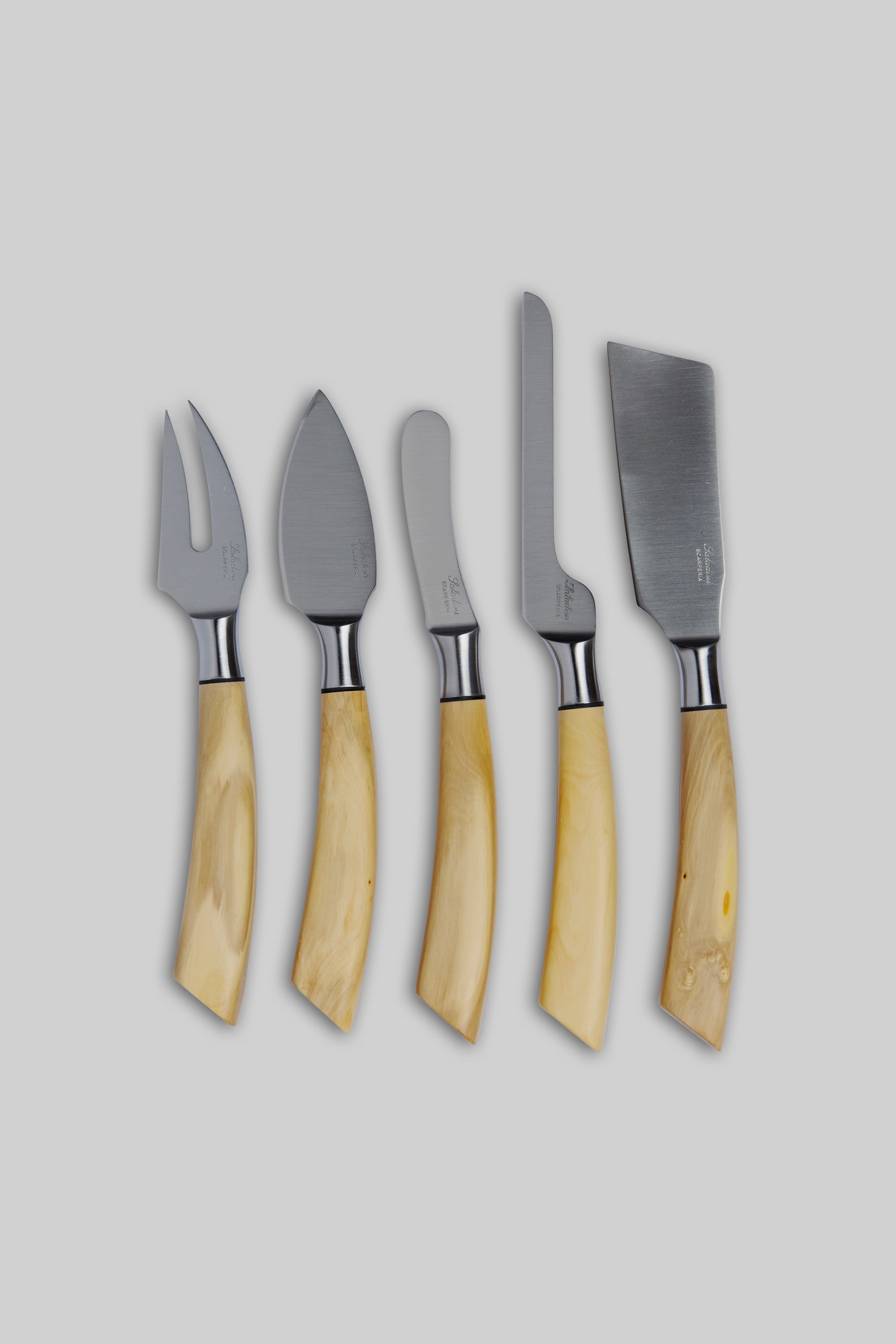 Boxwood Cheese Knives – Set of 5