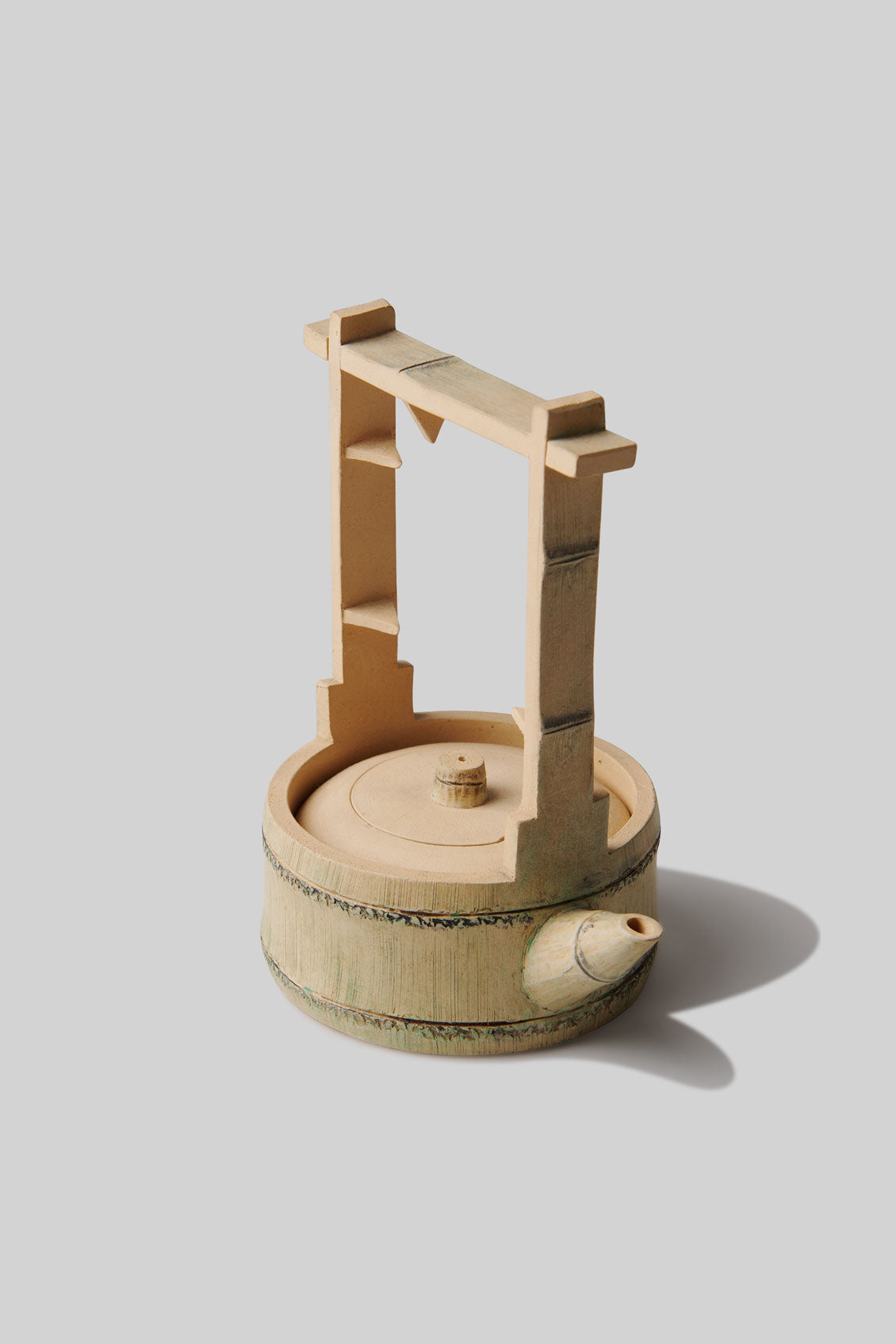 Xifang Zhou Yixin Porcelain Bamboo Biomimicry Teapot