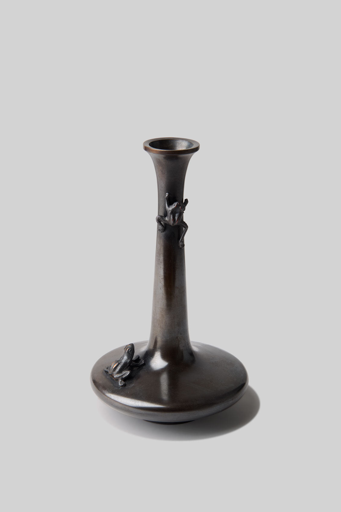 Takaoka Douki Bronze Frog Vase