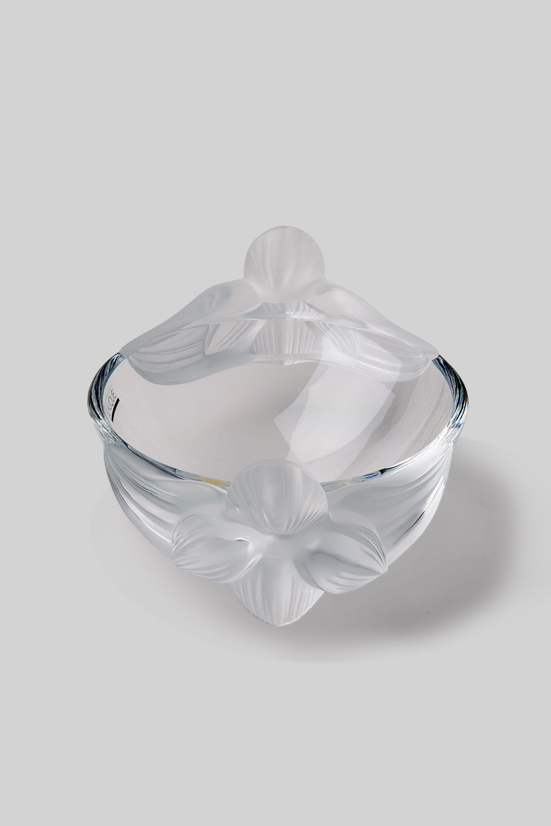 Lalique Crystal Loriol Centerpiece - Opalescent Clear