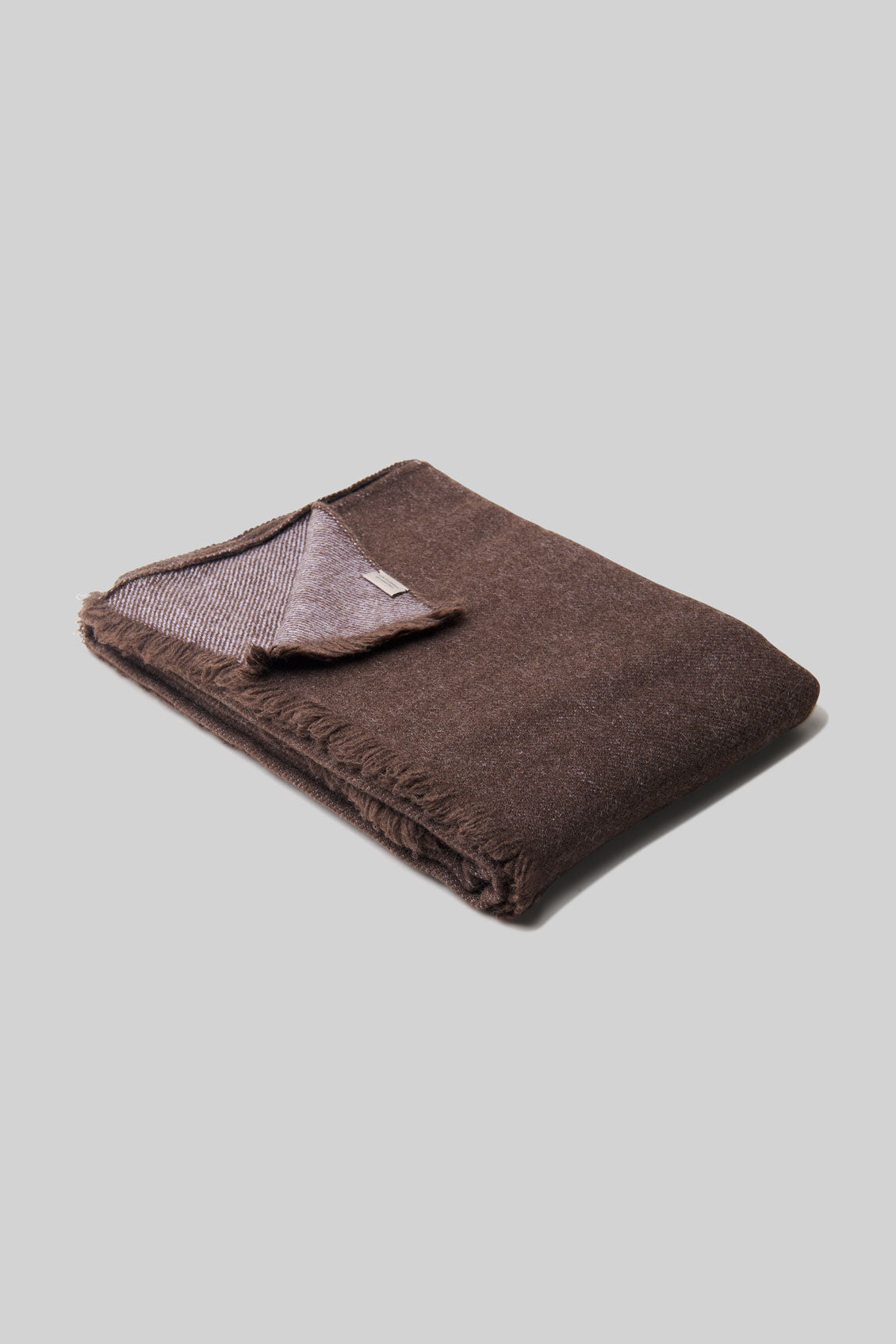 Nomad Double-Sided Throw - Dark Brown Purple Lining