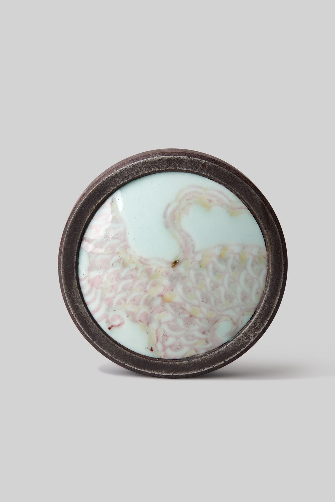 Dragon Crest Porcelain Iron Base Paperweight