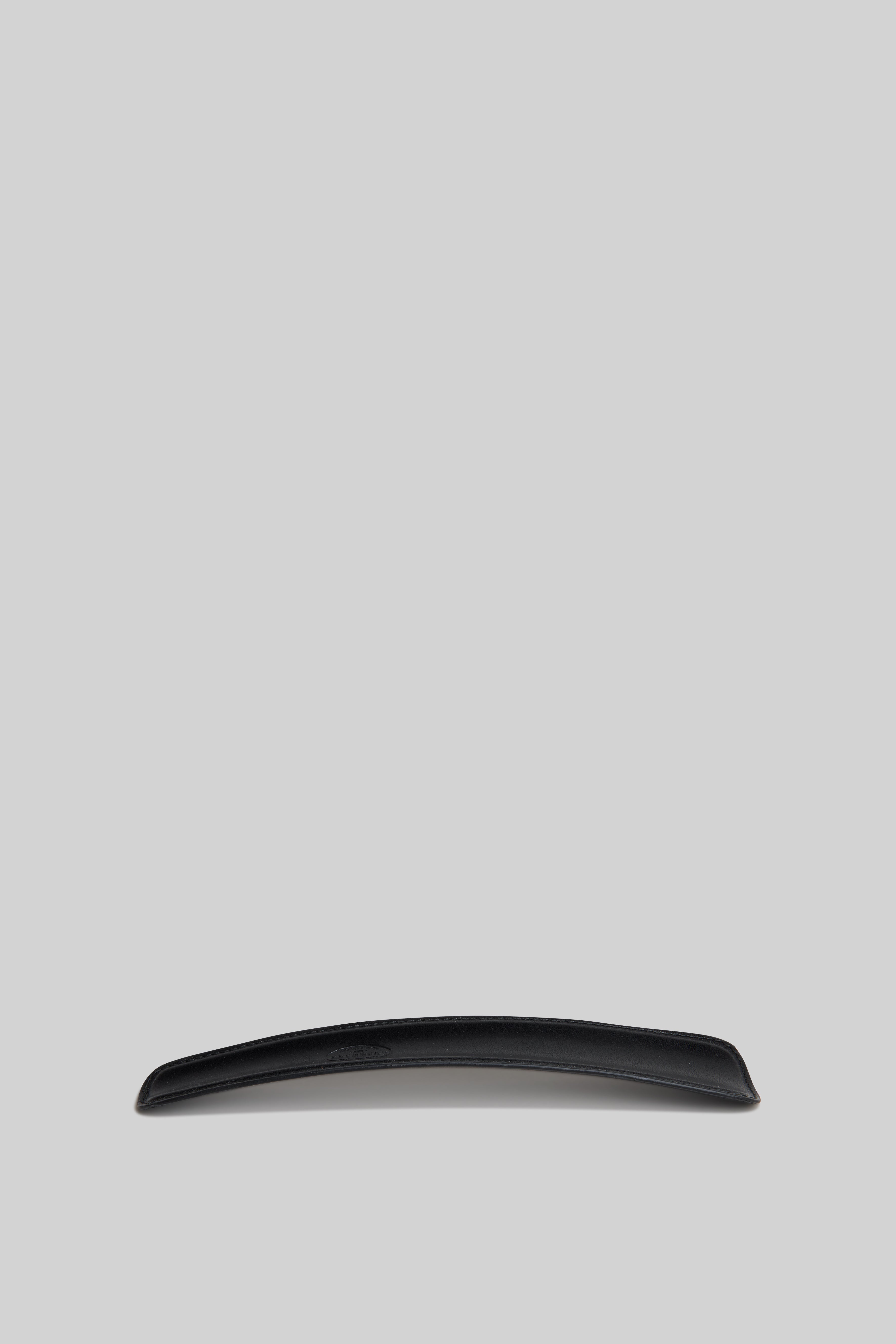 Box-Calf Leather Shoehorn - Black