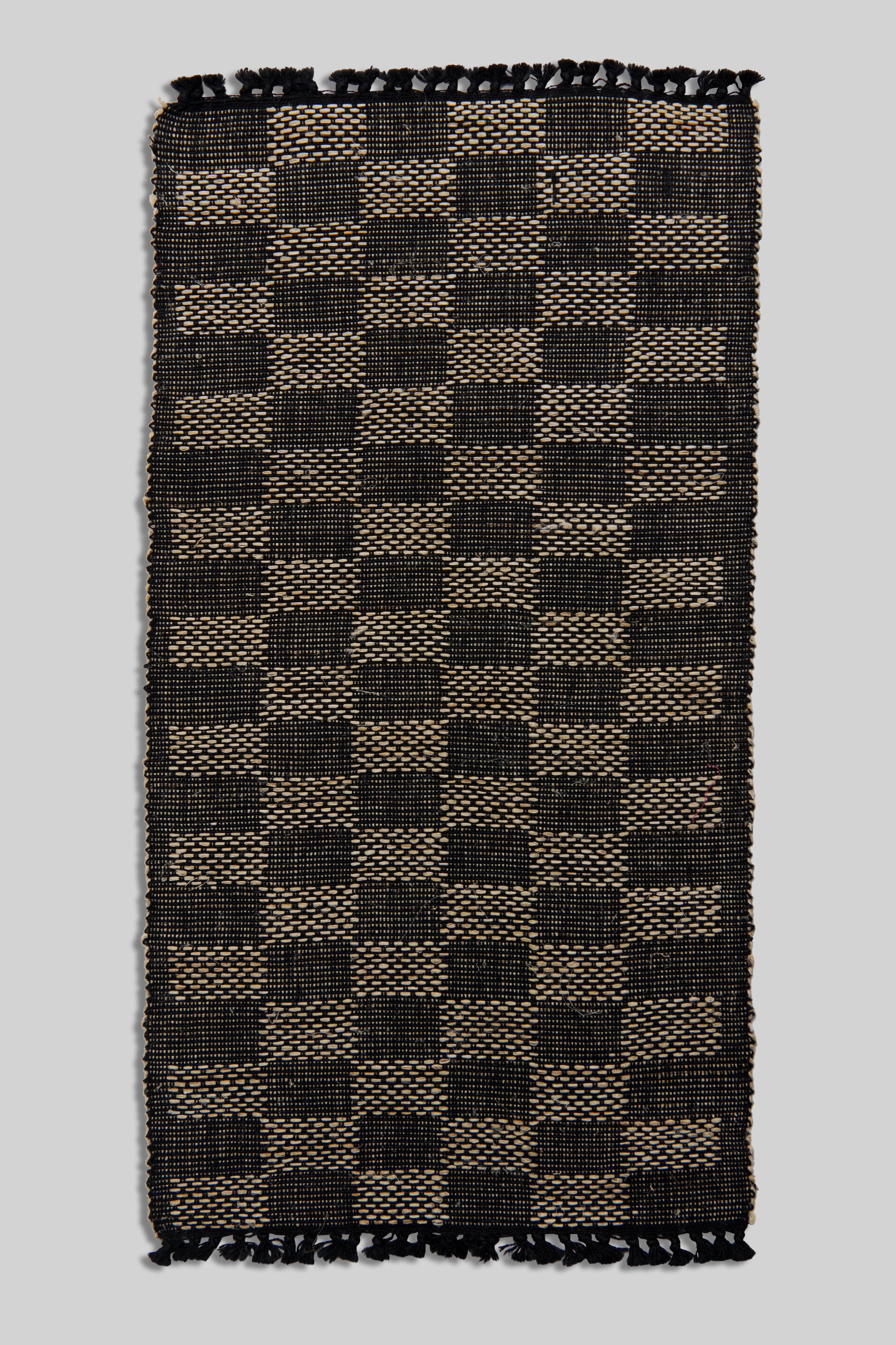 Split-Weave Tea Mat - Black