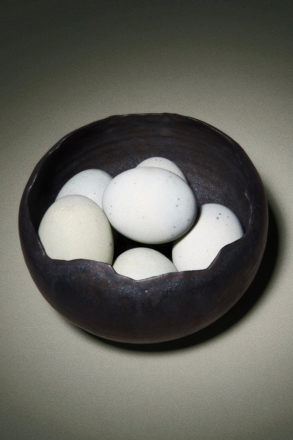 Metal Shell Ceramic Bowl