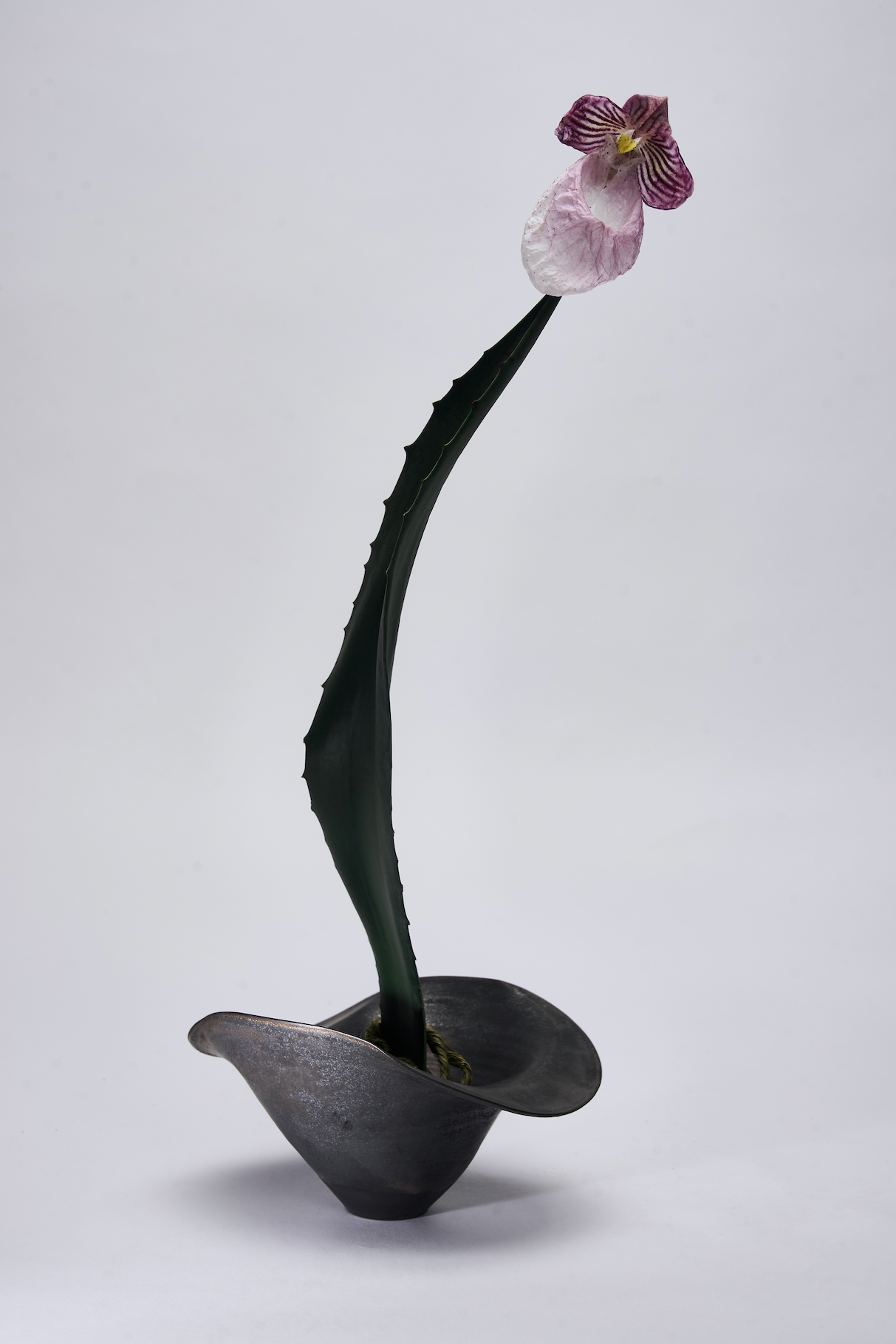 Metal Flow Ceramic Bowl - Small