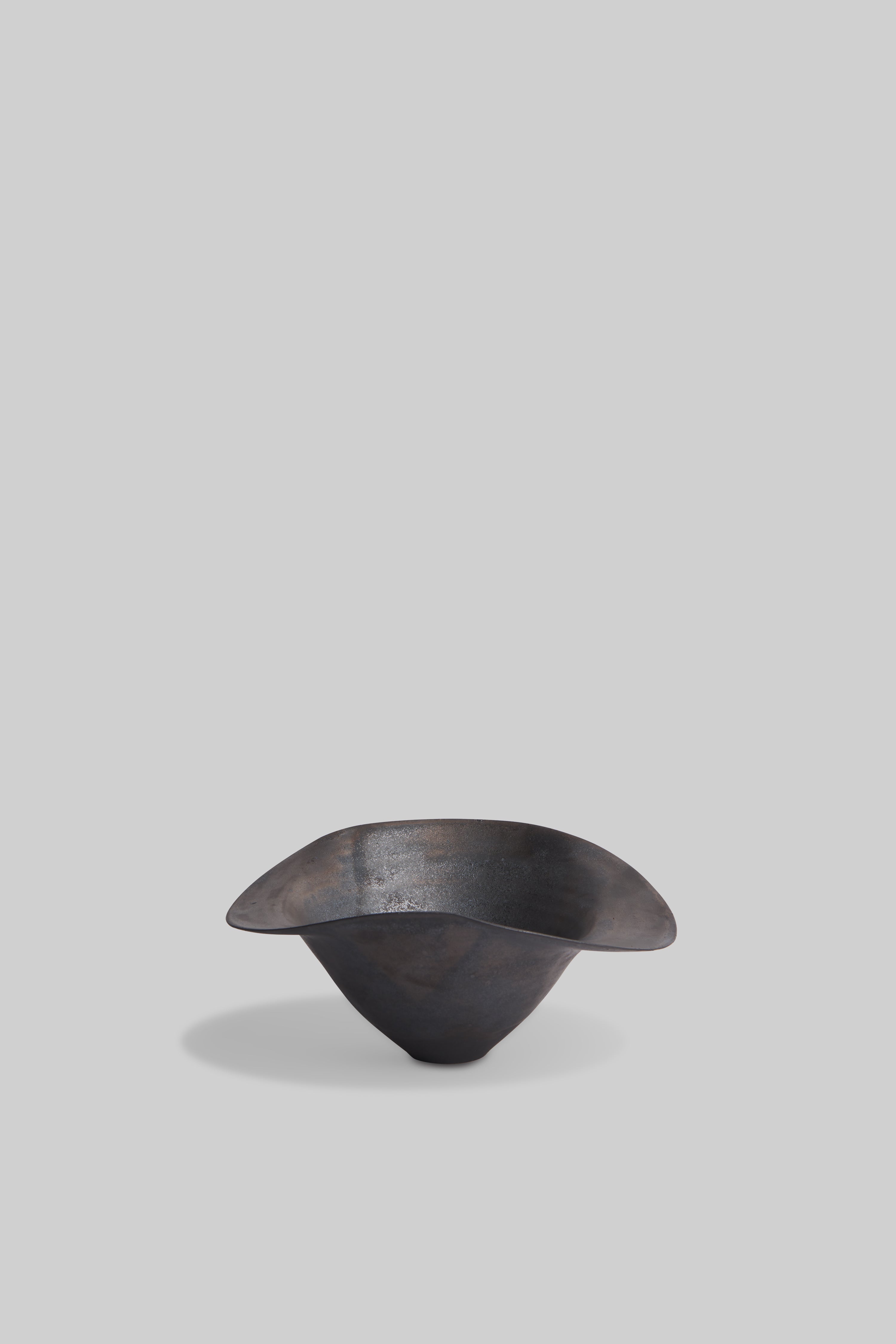 Metal Flow Ceramic Bowl - Small