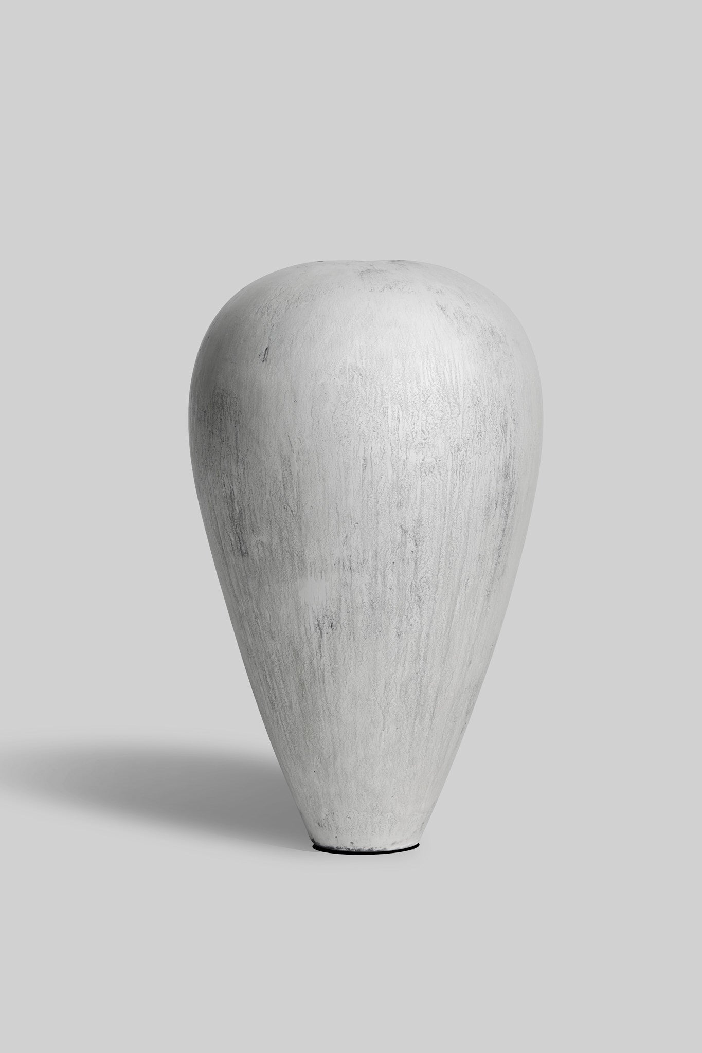 Silver Bud Ceramic Vase