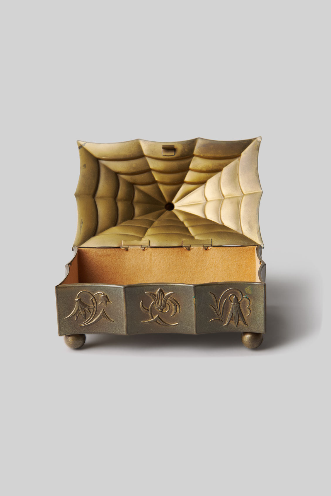 Dagobert Peche Brass Jewelry Box