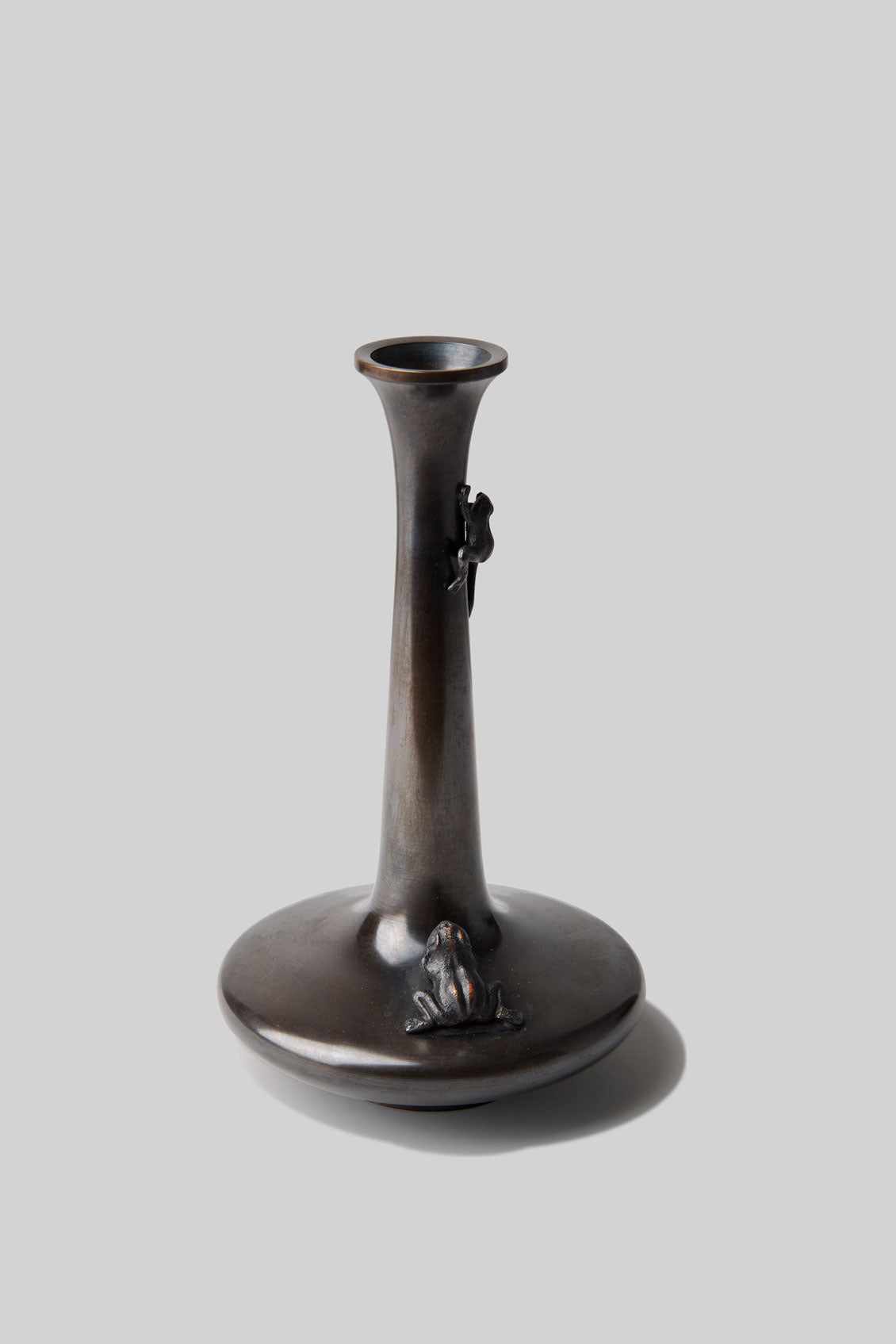 Takaoka Douki Bronze Frog Vase