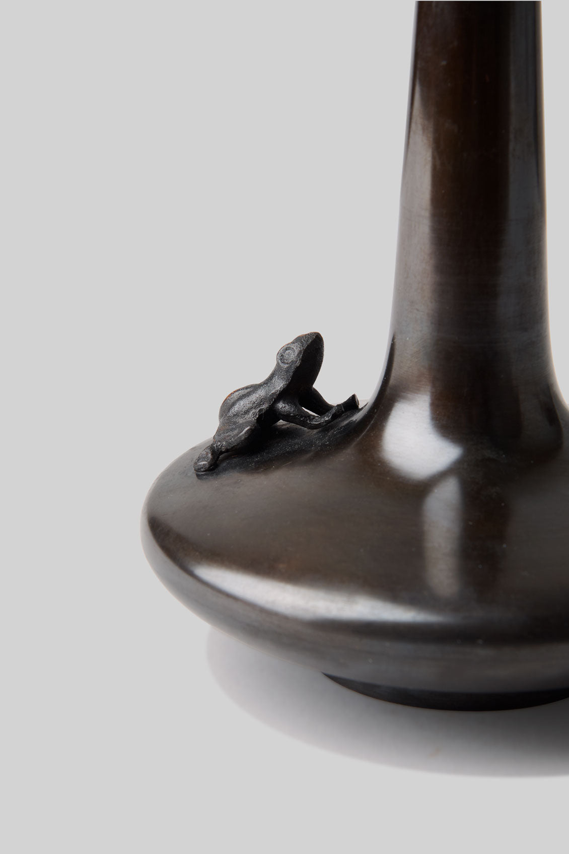 Takaoka Douki Bronze Frog Vase