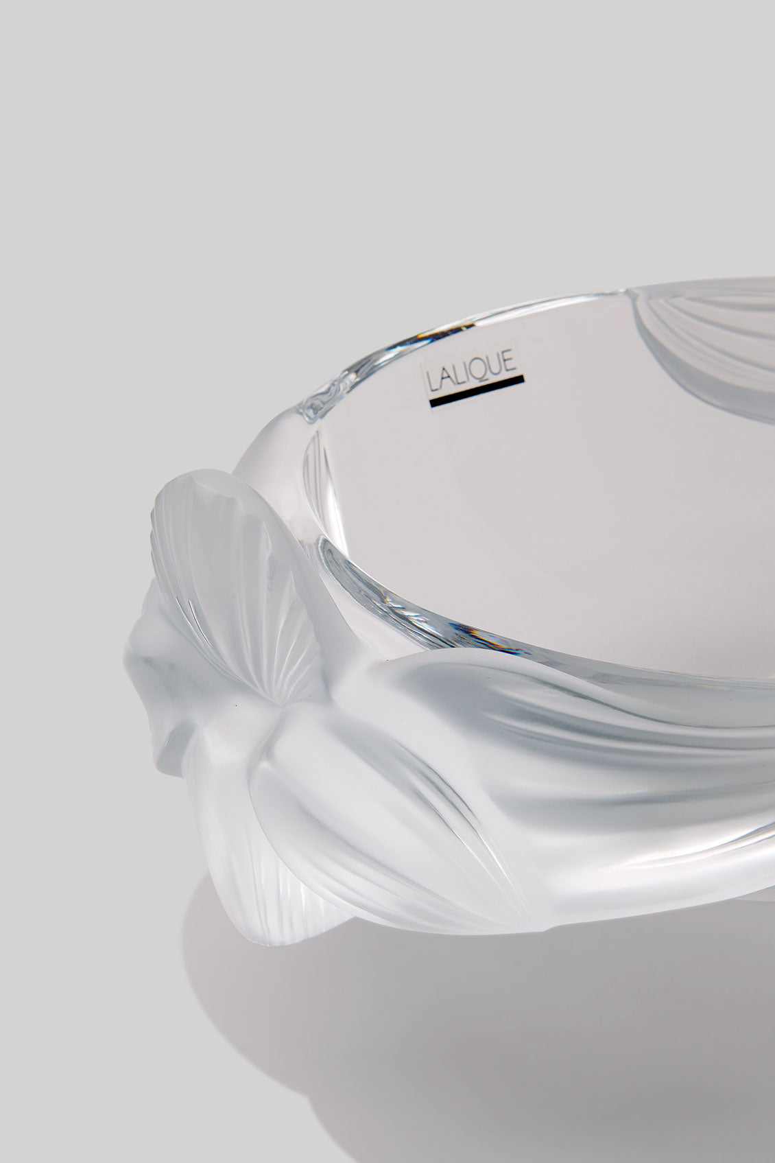 Lalique Crystal Loriol Centerpiece - Opalescent Clear