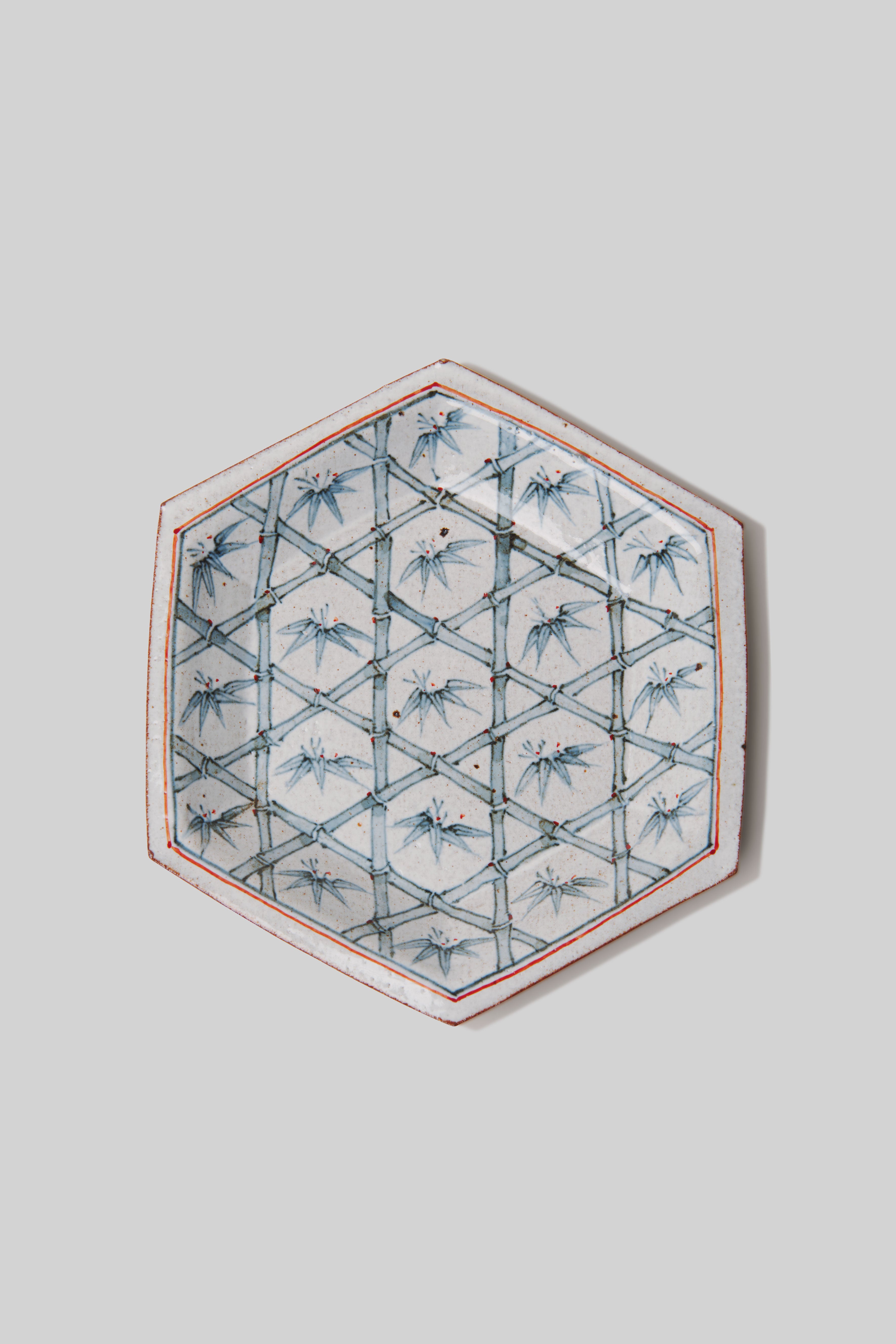 Bamboo Ceramic Plate