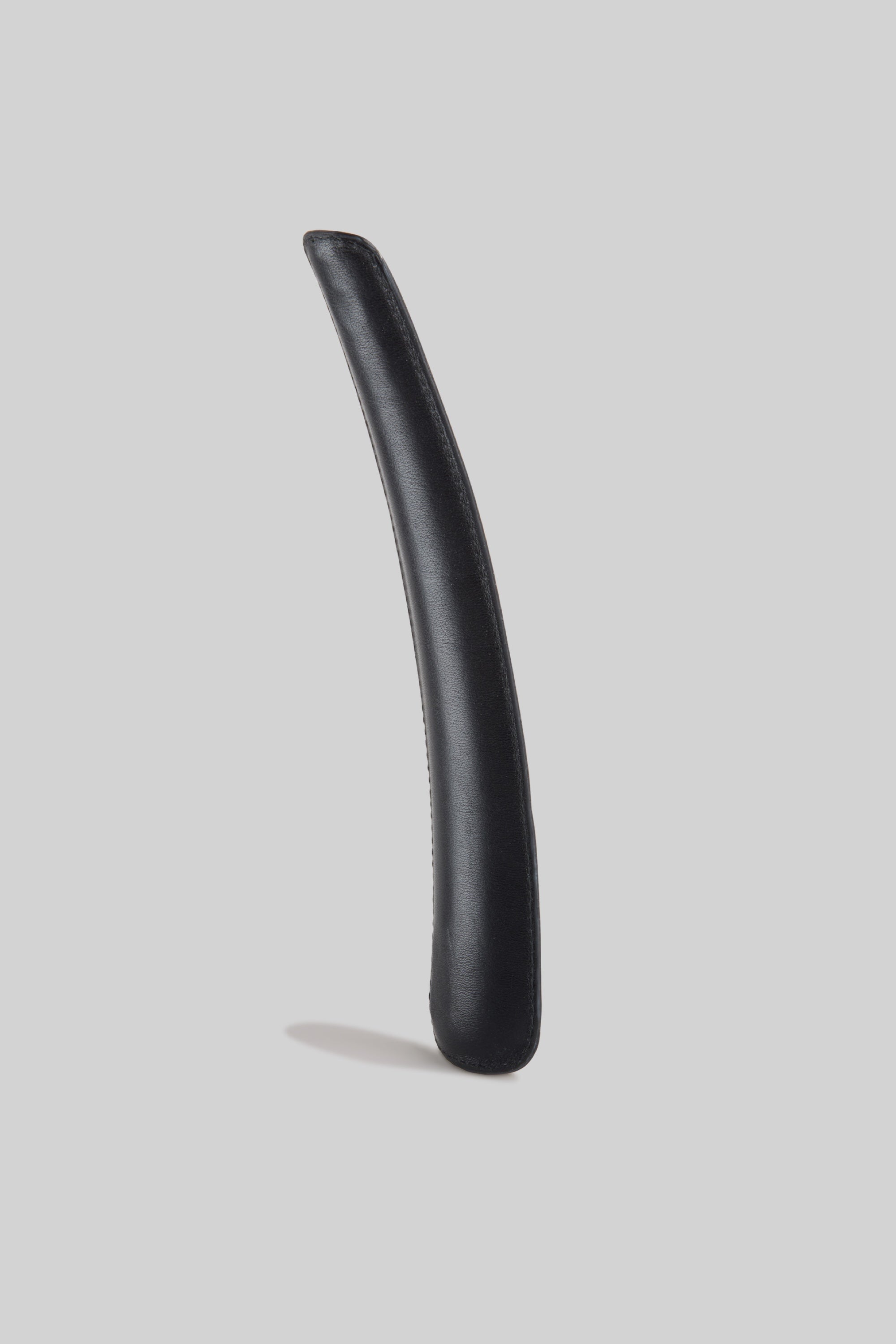Box-Calf Leather Shoehorn - Black