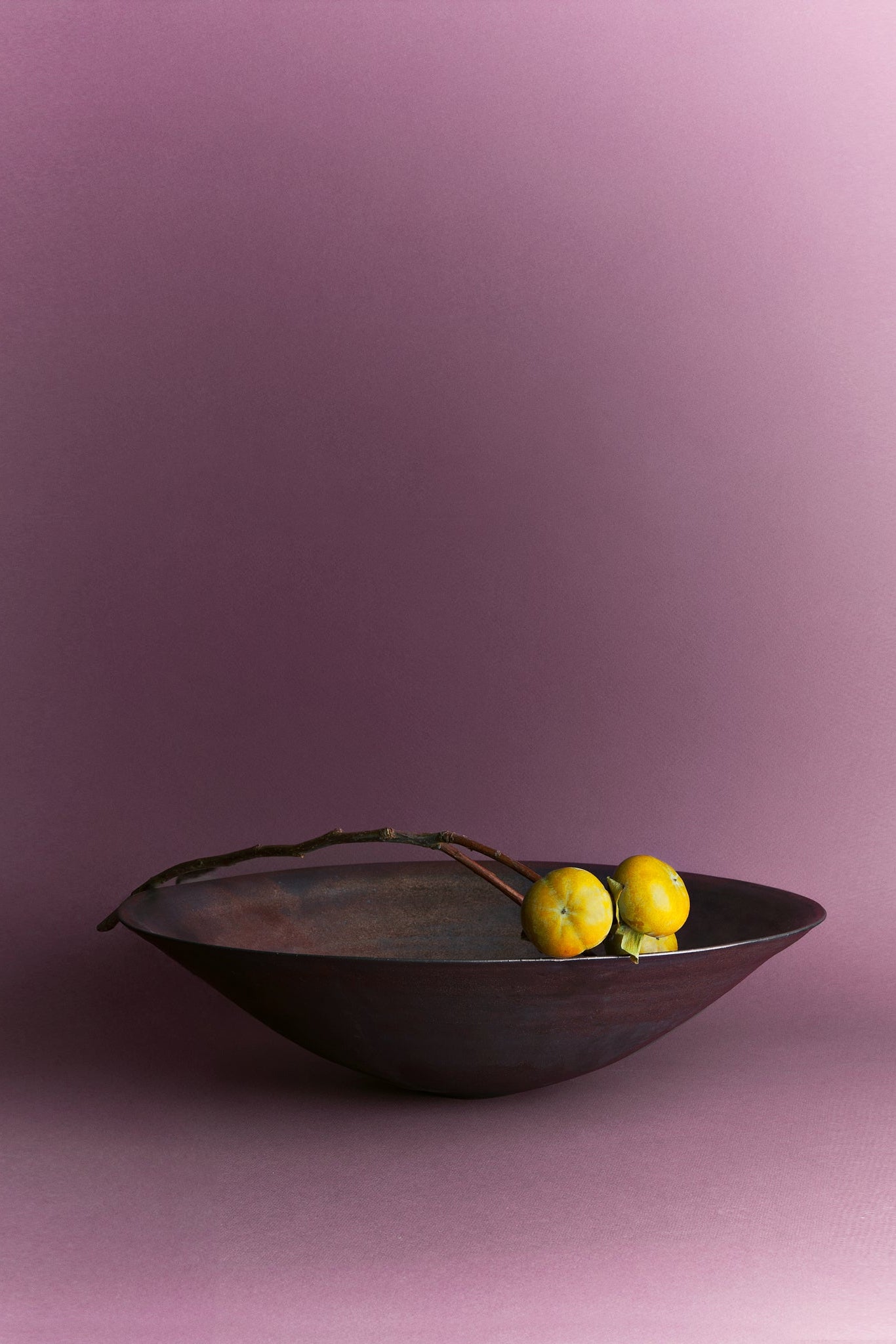 Metal Flow Ceramic Bowl - Large