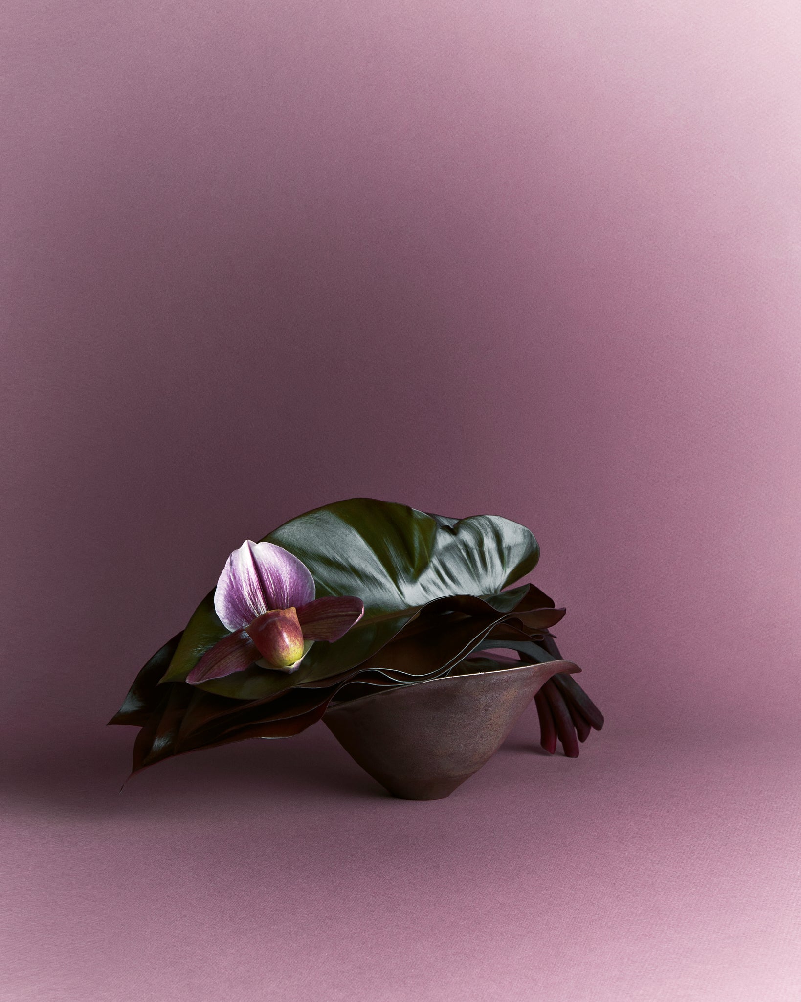 Metal Flow Ceramic Bowl - Small